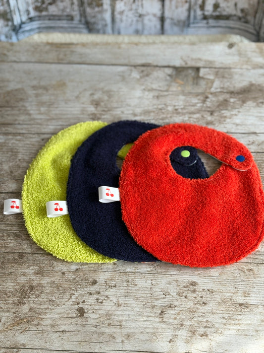 Lot de 3 bavoirs 0/6 mois thème engins