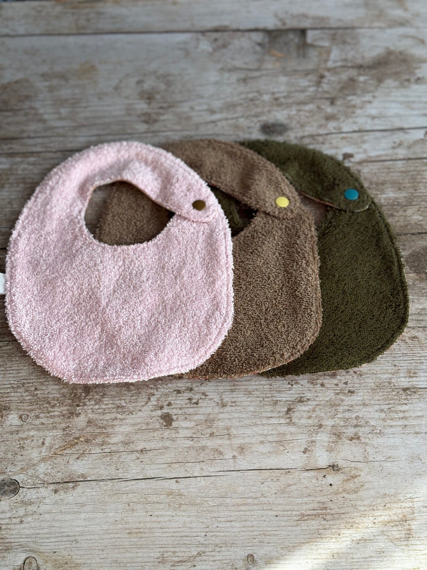 Lot de 3 bavoirs 0/6 mois thème girl