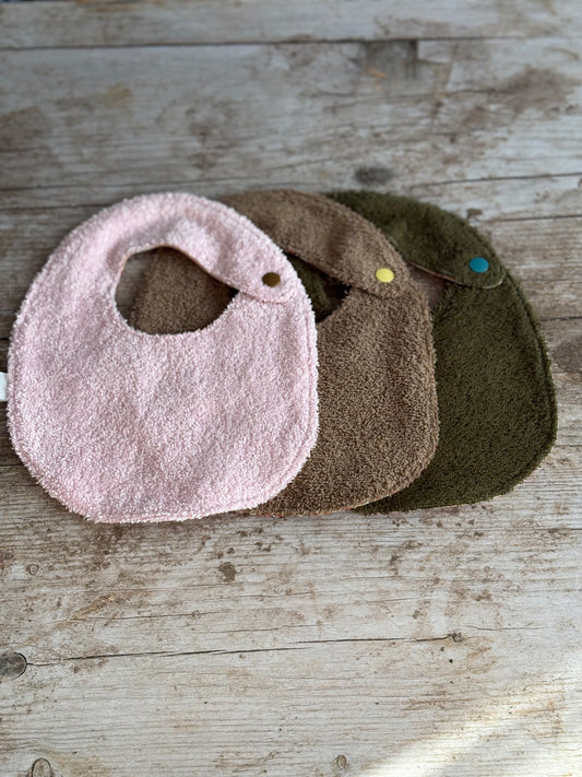 Lot de 3 bavoirs 0/6 mois thème girl